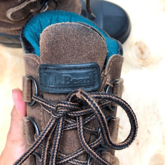 Kid's L.L Bean Winter Boots Brown Size 2 Kids - Picture 6 of 8